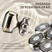E-Hunter Geliştirilmiş 7D Elektrikli Tıraş Makinesi - Erkekler İçin - 3
