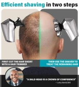 Gisaae Geliştirilmiş 7D Baş Tıraş Makineleri - Kel Erkekler İçin - 2