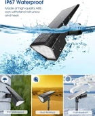 Biling Güneş Enerjili Spot Işıkları, 12 LED - IP67 Su Geçirmez - 6 Adet - 3