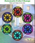 Biling Güneş Enerjili Dış Mekan Yürüyüş Yolu Işıkları - Çok Renkli, 8 Adet - 4