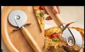 Ahşap Saplı Hamur Pizza Kesici Rulet - 3