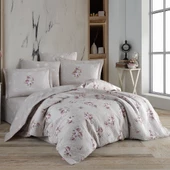 Hobby Martha Bej - Tek Kişilik Poplin Kapitone Nevresim Takımı - 1