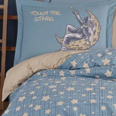 Hobby Space Mavi - Poplin Studio Tek Kişilik Nevresim Takımı - 2