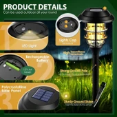 Solpex Güneş Enerjili Su Geçirmez Yol Işıkları - Sıcak Beyaz - 8 Adet - 2