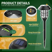 Solpex Dış Mekan Güneş Enerjili Yol Işıkları Su Geçirmez, Beyaz - 8 Adet - 3