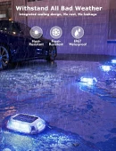 Viodaim Güneş Enerjili Garaj Yolu Işıkları 9 Renk Su Geçirmez - 12 Adet - 4