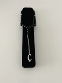 Ç harfli 925 ayar gümüş püskül, harf ve ayraçlı oltu tesbih (kral zincir) - 3