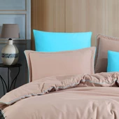 Hobby Twill Çift Kişilik Nevresim Takımı - Sütlü Kahve thumbnail 2