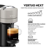 Nespresso Vertuo Next Kapsül Kahve Makinesi Açık Gri - 2