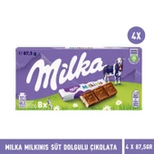 Milka Milkinis Süt Dolgulu Çikolata 87,5 gr - 4 Adet - 2