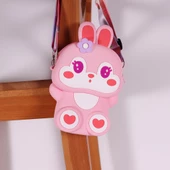 Ogi Mogi Toys Silikon Pembe Tavşan Omuz Çantası - 5