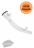 WUVERA Çiftli Lavabo Sifonu - Çamaşır ve Bulaşık Makine Çıkışlı - 3