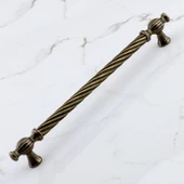 Burma Eskitme Antik Sarı Metal 224 mm -22.4 cm Mobilya Mutfak Çekmece Dolap Kulpu Kulbu Kulpları - 2