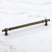 Burma Eskitme Antik Sarı Metal 224 mm -22.4 cm Mobilya Mutfak Çekmece Dolap Kulpu Kulbu Kulpları - 5