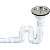 WUVERA Çöpmak Lavabo Sifonu Geniş Ağızlı Lavabo Gider Borusu - 4