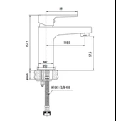 CREAVİT Sharp Mat Siyah Lavabo Bataryası SR1500S - 2