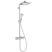 hansgrohe Crometta E Duş kolonu 240 1 jet, banyo termostatı ile 27298000 - 1