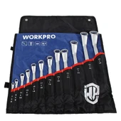 WORKPRO WP202510 6-32mm 12 Parça CR-V Profesyonel İki Ağızlı Yıldız Anahtar Takımı + Bez Taşıma Kılıfı - 1