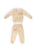 To Be Happy Motif Kız Çocuk Eşofman MNK0624 thumbnail 12