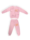 To Be Happy Motif Kız Çocuk Eşofman MNK0624 thumbnail 6