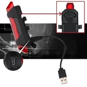 Petinka Bisiklet Parlak Led Lamba Usb Şarj Su Geçirmez Güvenlik Uyarı Arka Işığı - 10