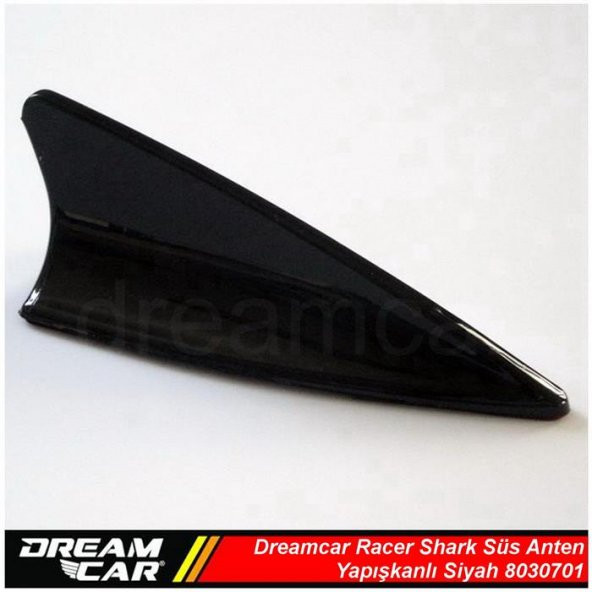 Dreamcar Racer Shark Süs Anten Yapışkanlı Siyah 8030701