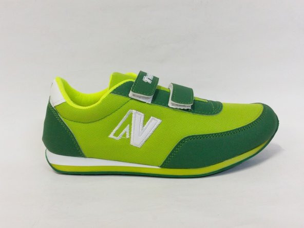 Timer 1100 Yeşil Beyaz Cırtlı Çocuk Spor Ayakkabı