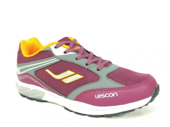 Lescon L3703 Fuşya Böğürtlen Bağcıklı Çocuk Spor Ayakkabı