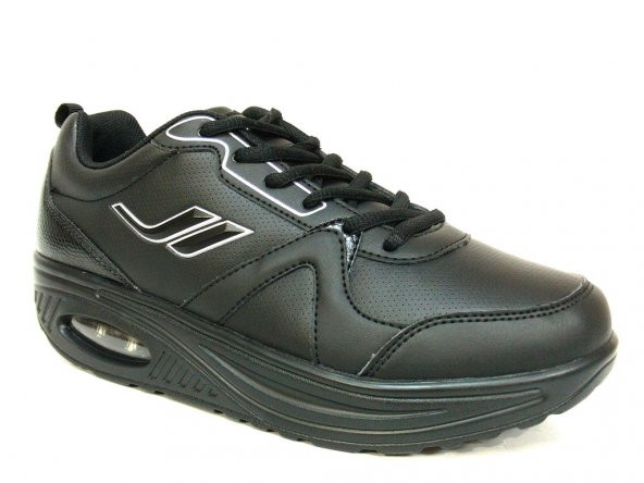 Lescon L4631 Siyah Bağcıklı Yürüyüş Walking Spor Ayakkabı