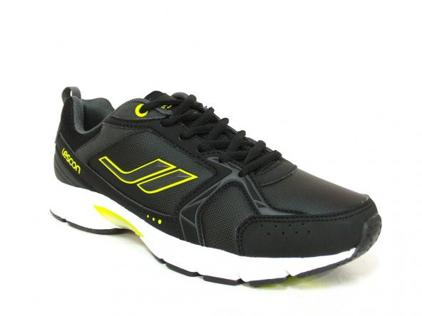 Lescon L4106 Siyah Bağcıklı Yürüyüş Koşu Spor Ayakkabı