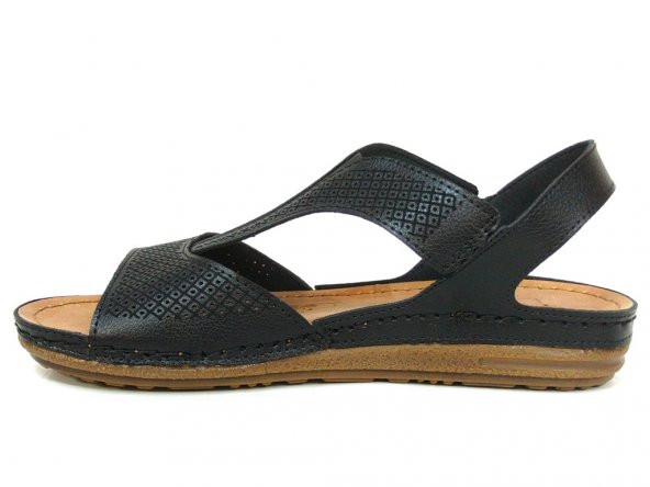Carlaverde 140730 Siyah Anatomik Comfort Bayan Sandalet - 3