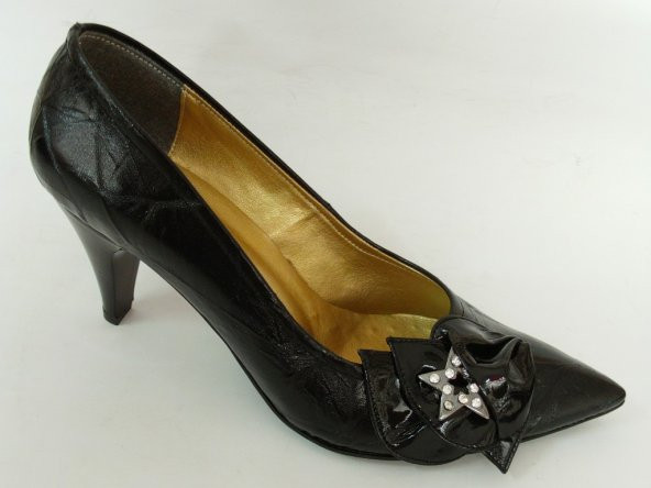 Punto 54201 Siyah Stiletto Bayan Ayakkabı