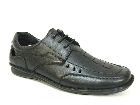 Fierro 099 Siyah Bağcıklı Comfort Erkek Ayakkabı
