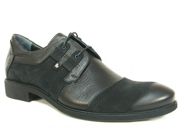 Fastway 1800 Siyah Bağcıklı Klasik Erkek Ayakkabı