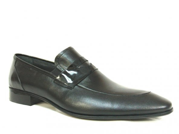 Footmark 715 Siyah Bağcıksız Erkek Ayakkabı