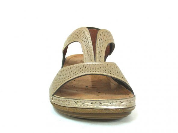 Carlaverde 140730 Altın Anatomik Comfort Bayan Sandalet - 4