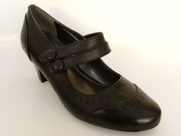 Polaris 154232 Siyah Topuklu Bayan Ayakkabı