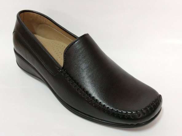 Elçin Siyah Renk Dolgu Topuk Ayakkabı