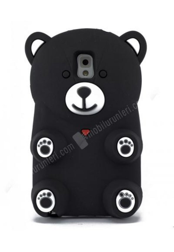 Yavru Panda Siyah Galaxy Note 3 Silikon KÄ±lÄ±f