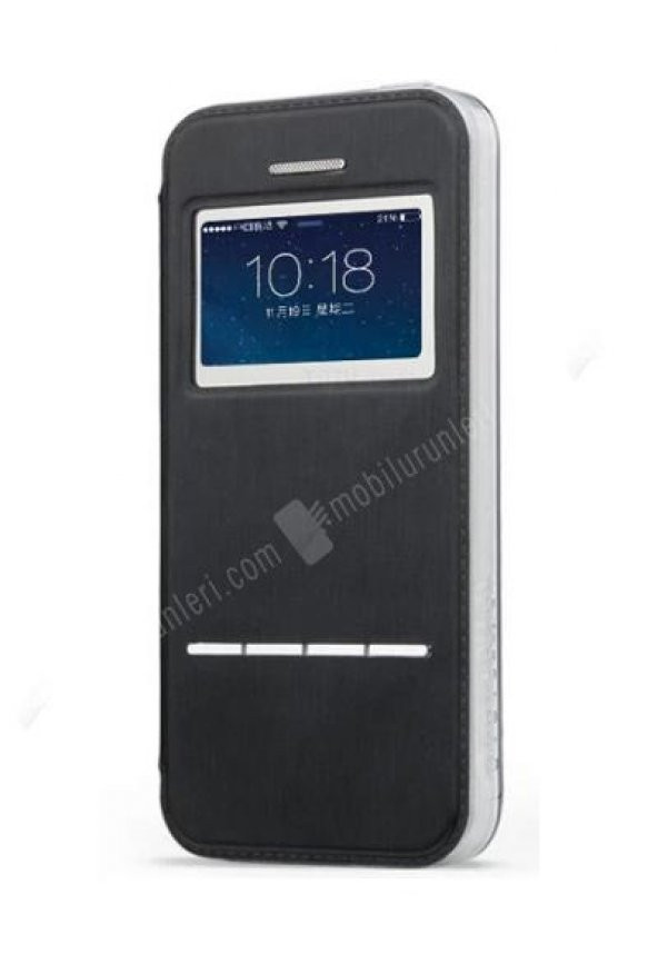 Totu Design iPhone 5 / 5S Akıllı Özel Teknolojili Lüks Siyah Kılıf