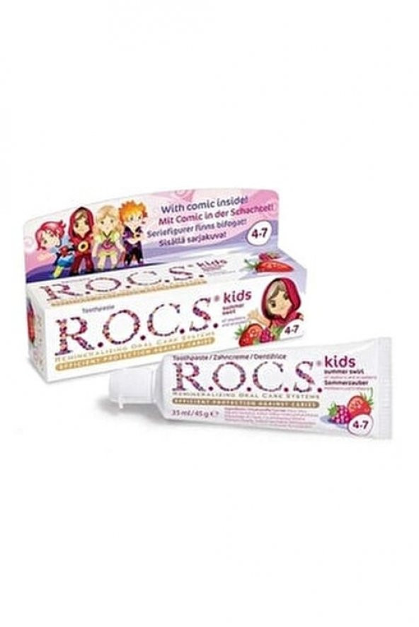R.O.C.S. Kids 4-7 Diş Macunu ( Ahududu ve Çilek )