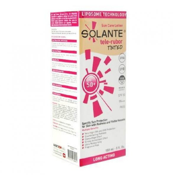 Solante Tele-Rubor Lotion Spf 50 150 ml - Tinted