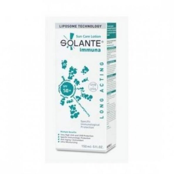 Solante immuna Spf 50+ Sun Care Lotion 150 ml (İmmunolojik Koruma)