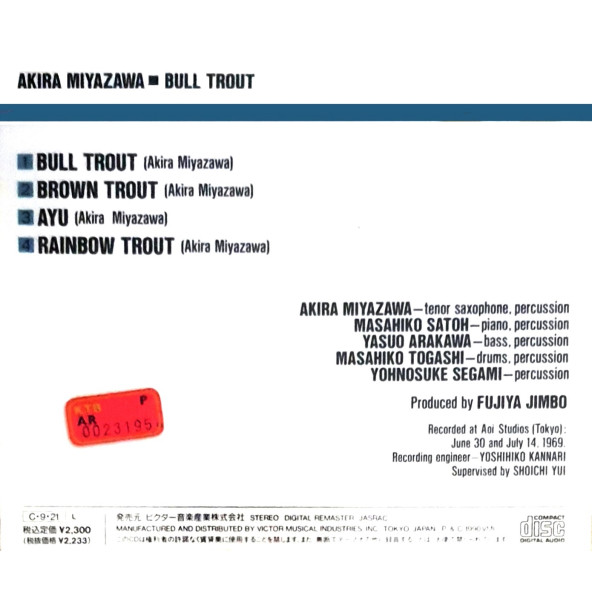 MIYAZAWA AKIRA - BULL TROUT (CD) (1990) - 2