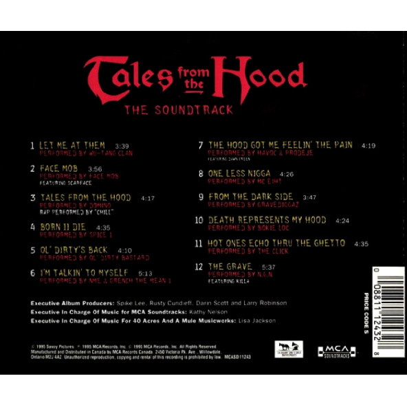 SOUNDTRACK - TALES FROM THE HOOD (CD) (1995) - 2