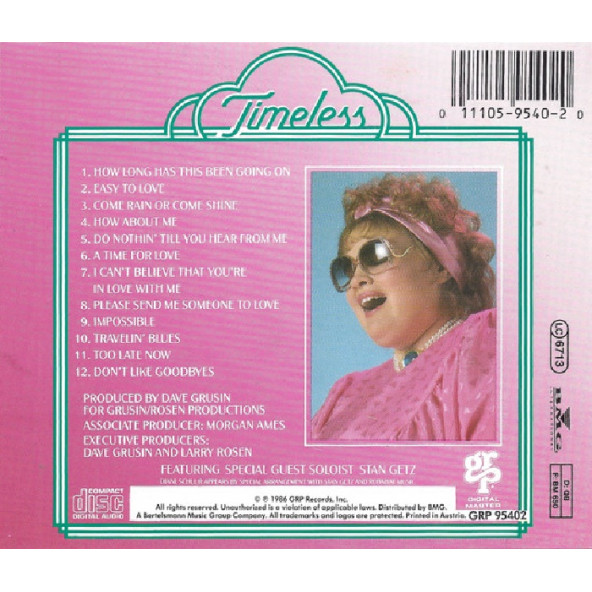 DIANE SCHUUR - TIMELESS (CD) (1986) - 2