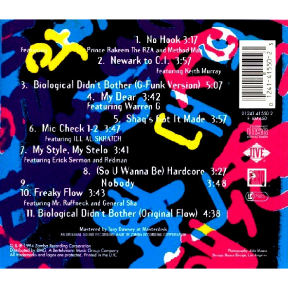 SHAQUILLE ONEAL - SHAQ FU DA RETURN (CD) (1994) - 2