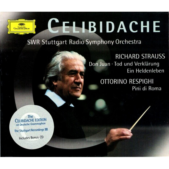 CELIBIDACHE - RICHARD STRAUSS, OTTORINO RESPIGHI SWR STUTTGART RADIO SYMPHONY ORCHESTRA (SERGIU CELIBIDACHE) (2 CD + BONUS CD) (1999)