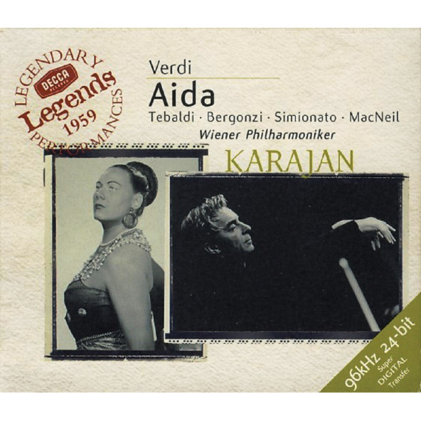 VERDI - AIDA TEBALDI BERGONZI SIMIONATO KARAJAN (2 CD) (1999)