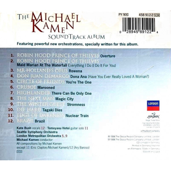 THE MICHAEL KAMEN SOUNDTRACK ALBUM (CD)(1998) - 2
